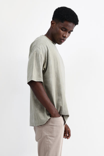 OVERSIZED TEXTURED T-SHIRT