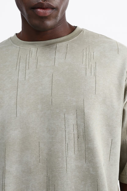 OVERSIZED TEXTURED T-SHIRT