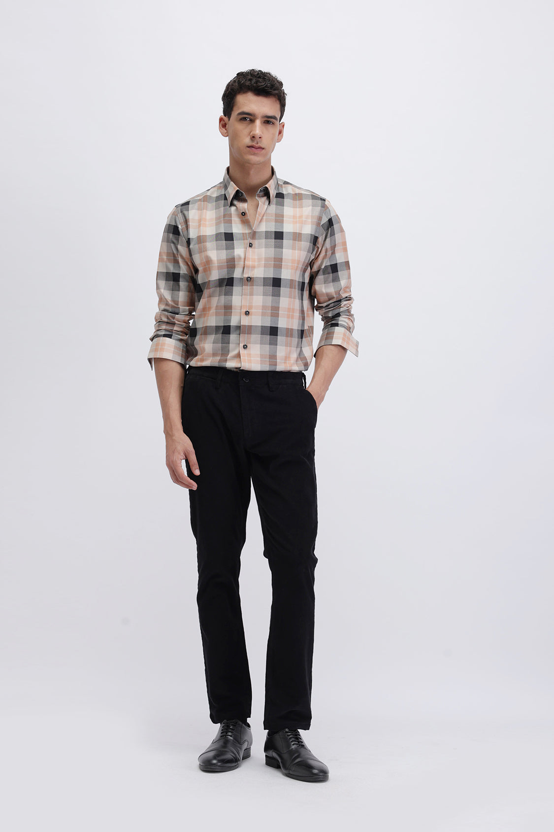 SLIM FIT CHECKERED SHIRT