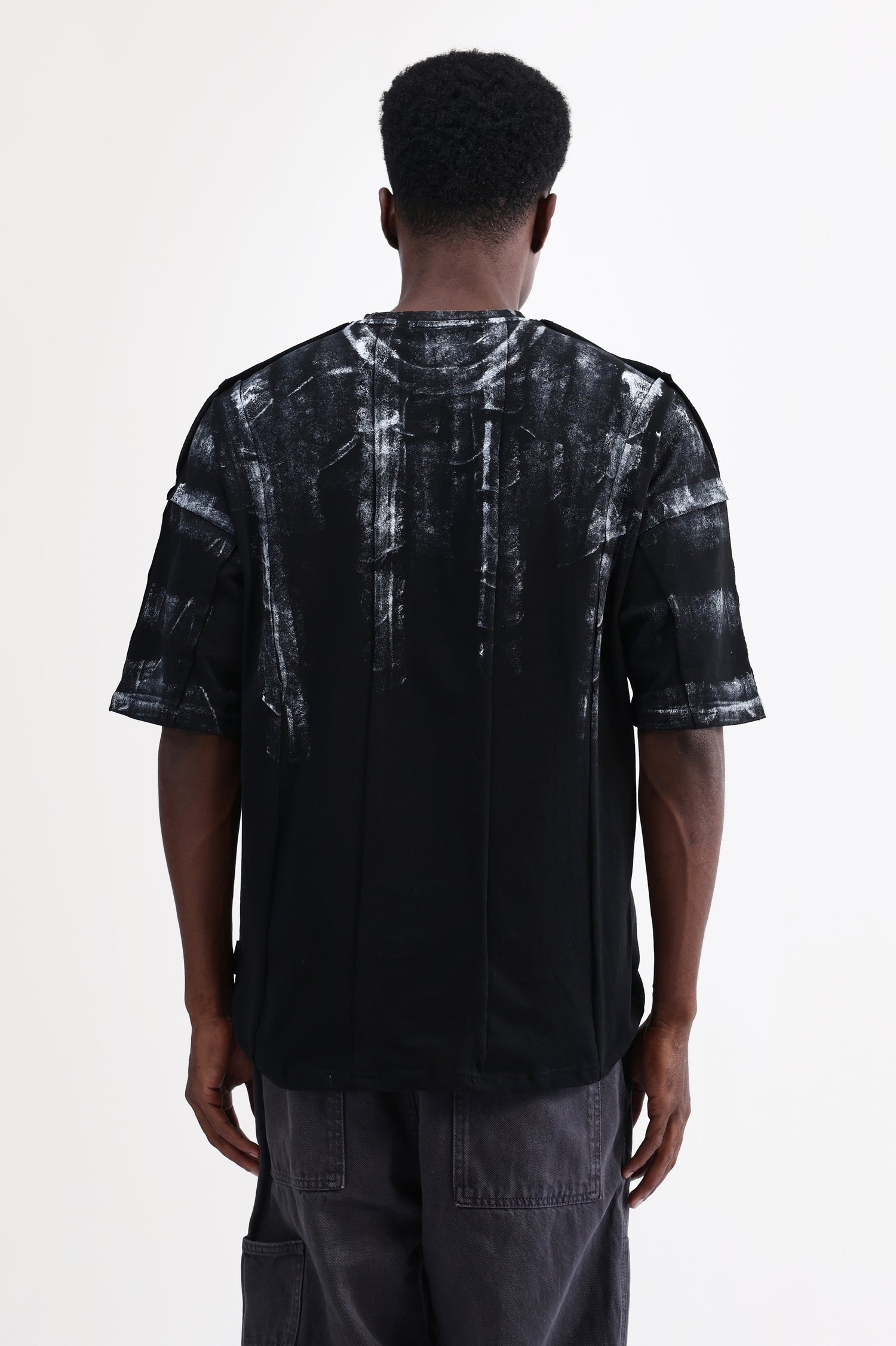 ABSTRACT PRINT OVERSIZED T-SHIRT