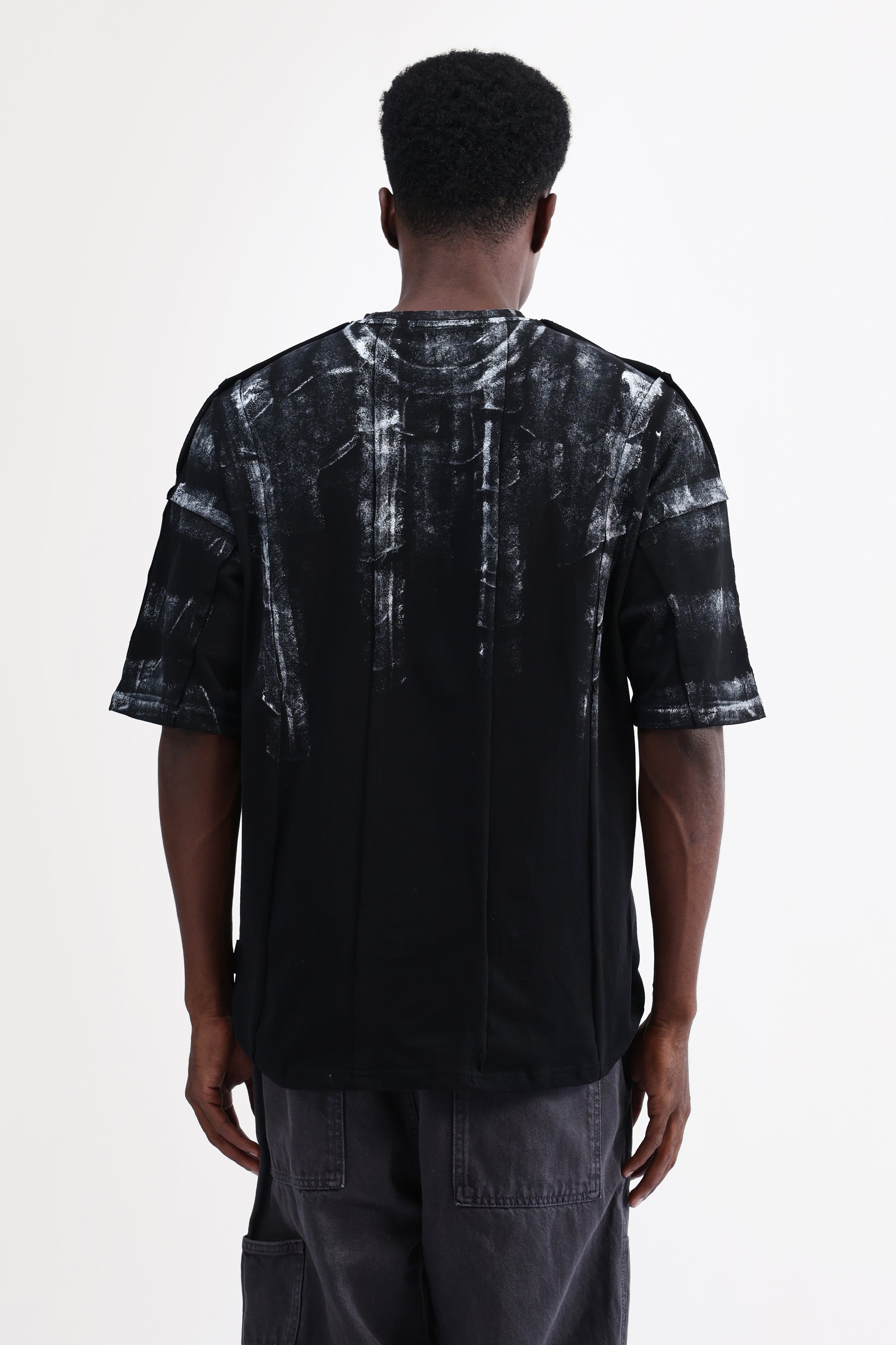 ABSTRACT PRINT OVERSIZED T-SHIRT