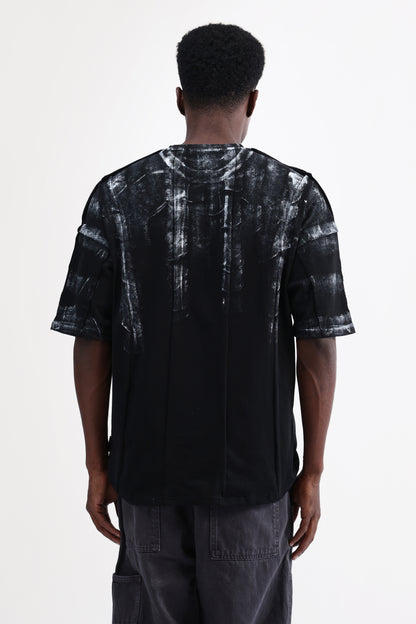 ABSTRACT PRINT OVERSIZED T-SHIRT