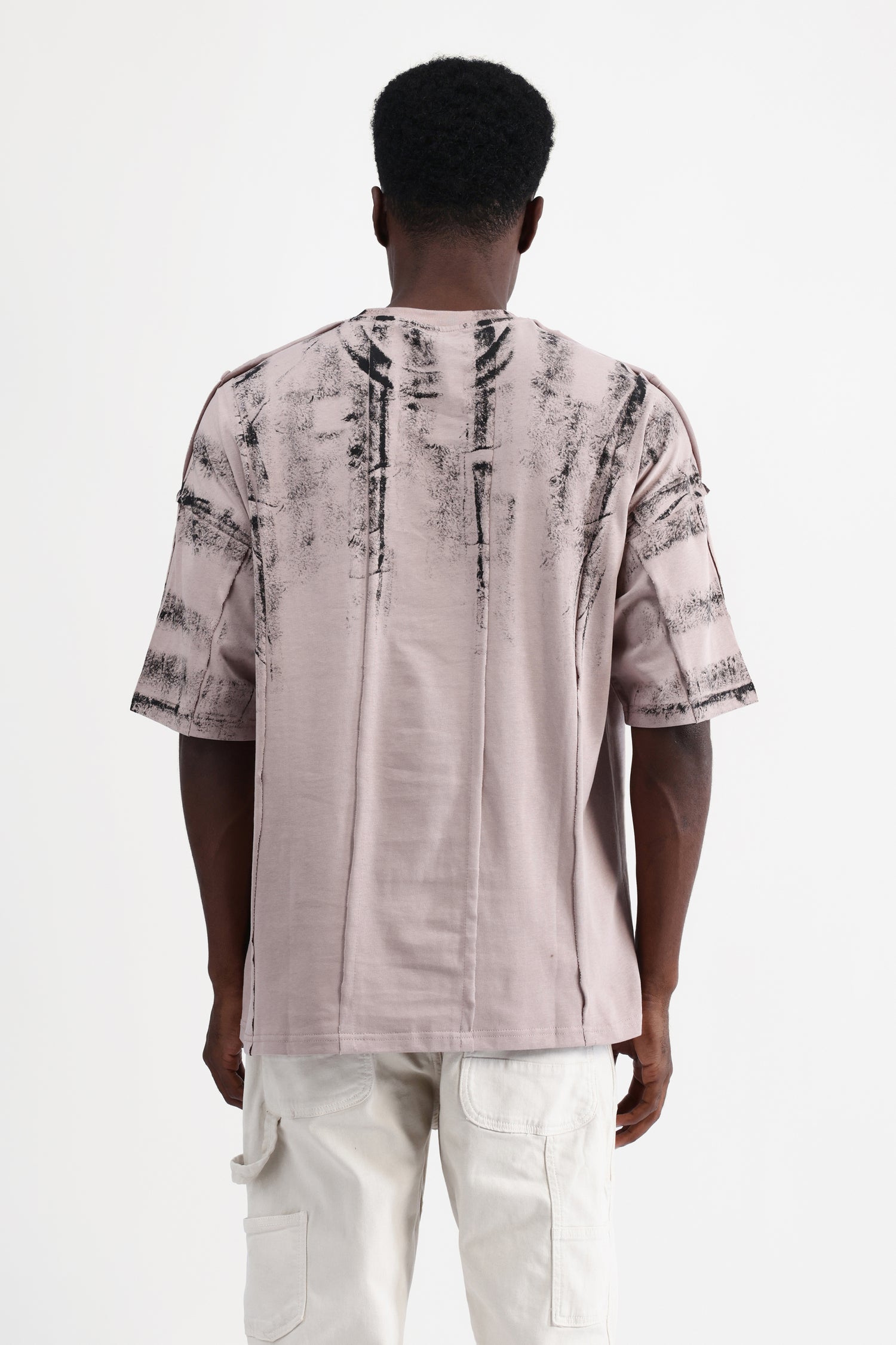 ABSTRACT PRINT OVERSIZED T-SHIRT