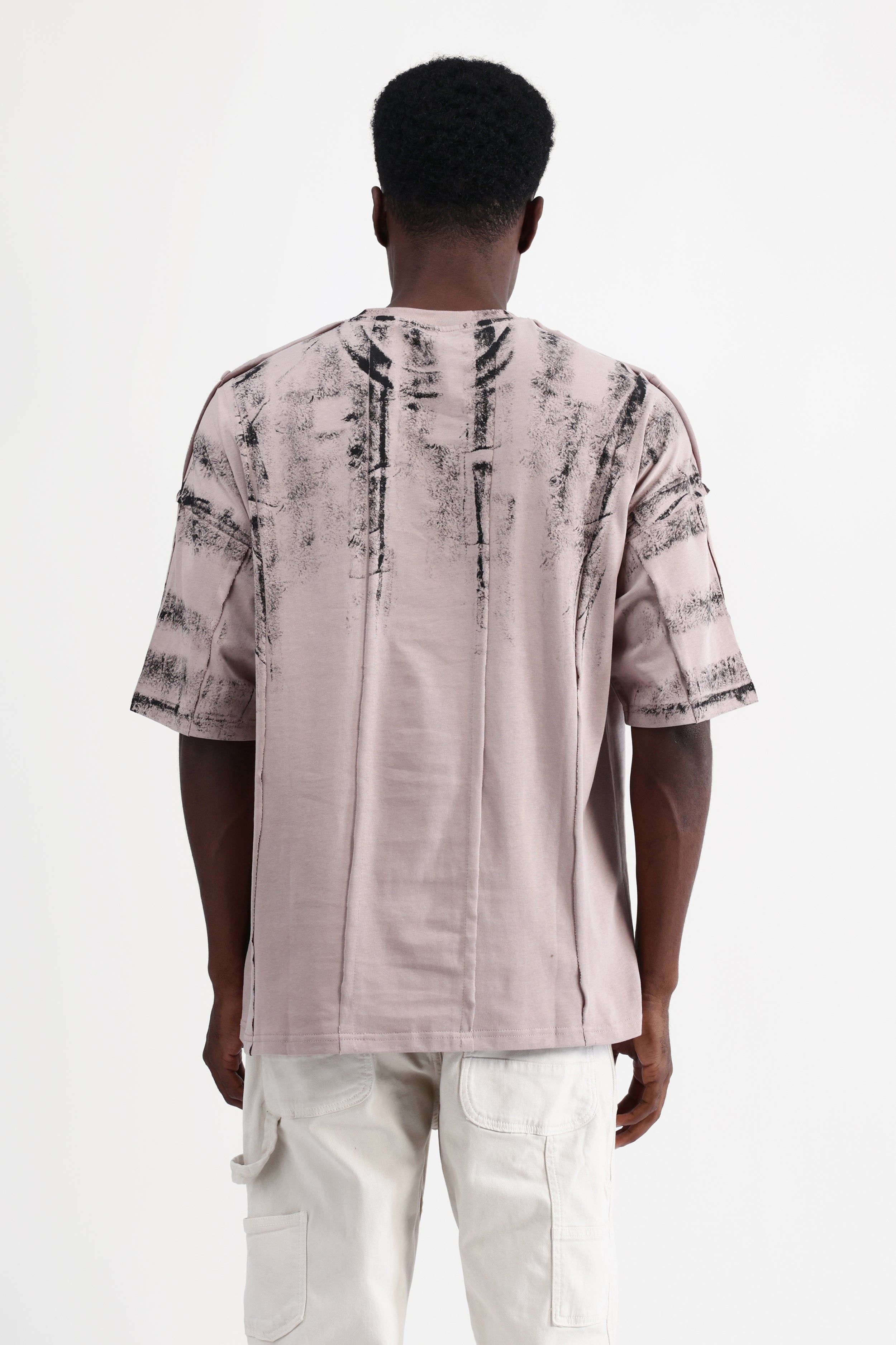 ABSTRACT PRINT OVERSIZED T-SHIRT