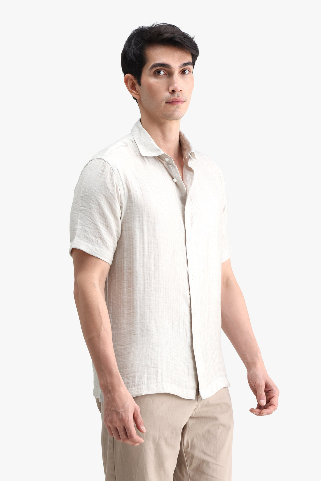 Viscose Blend Solid Shirt