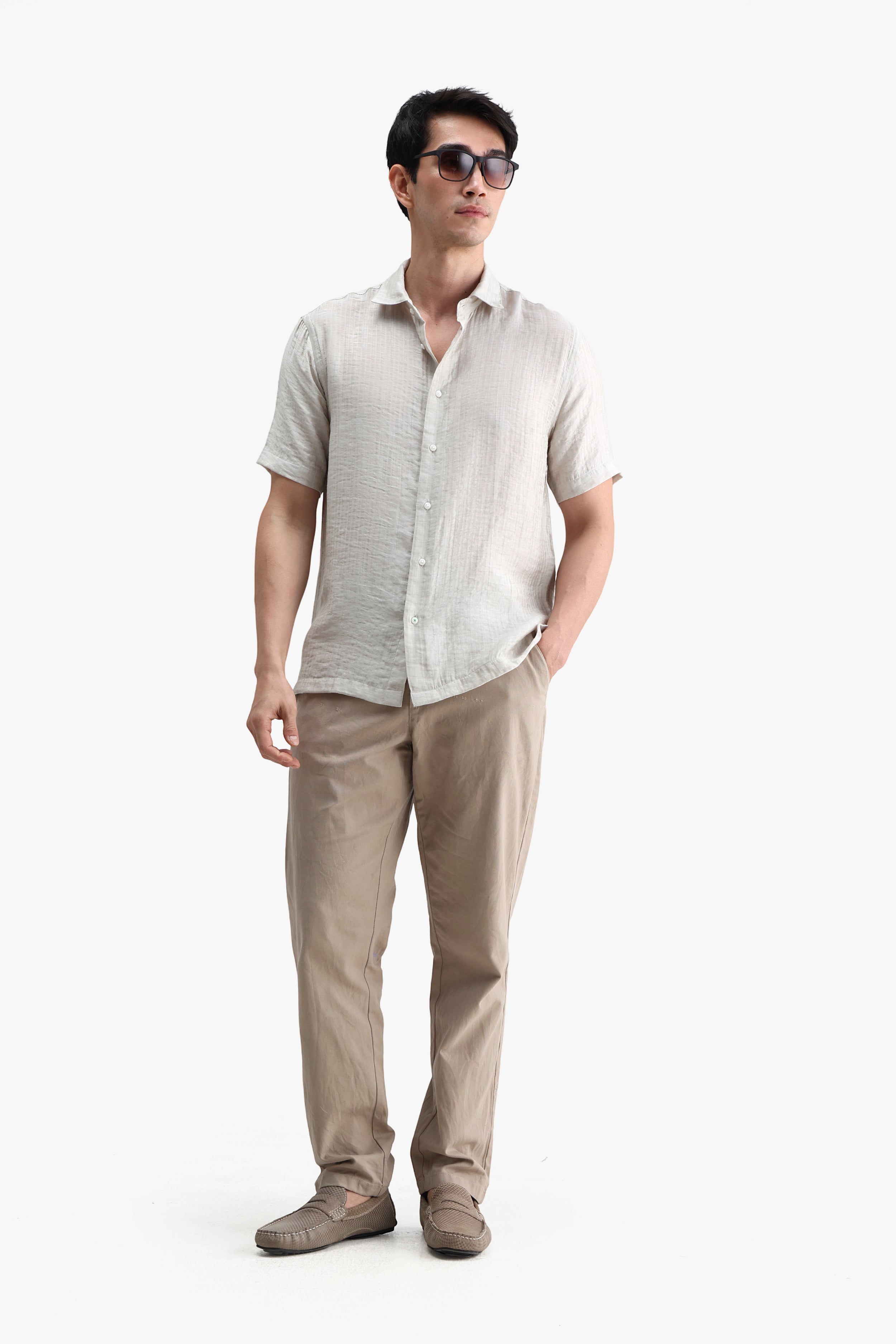 Viscose Blend Solid Shirt