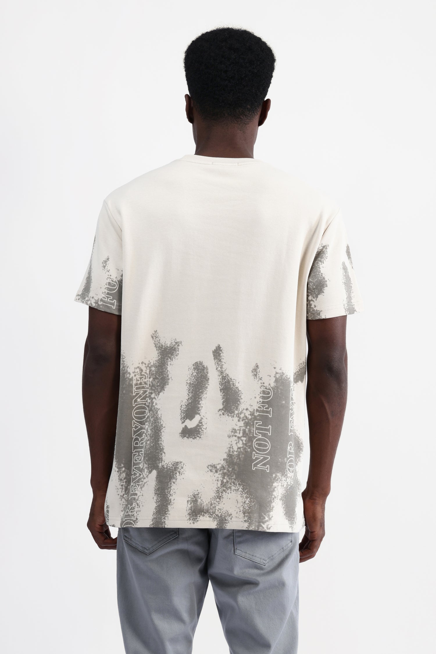 ABSTRACT PRINT OVERSIZED T-SHIRT