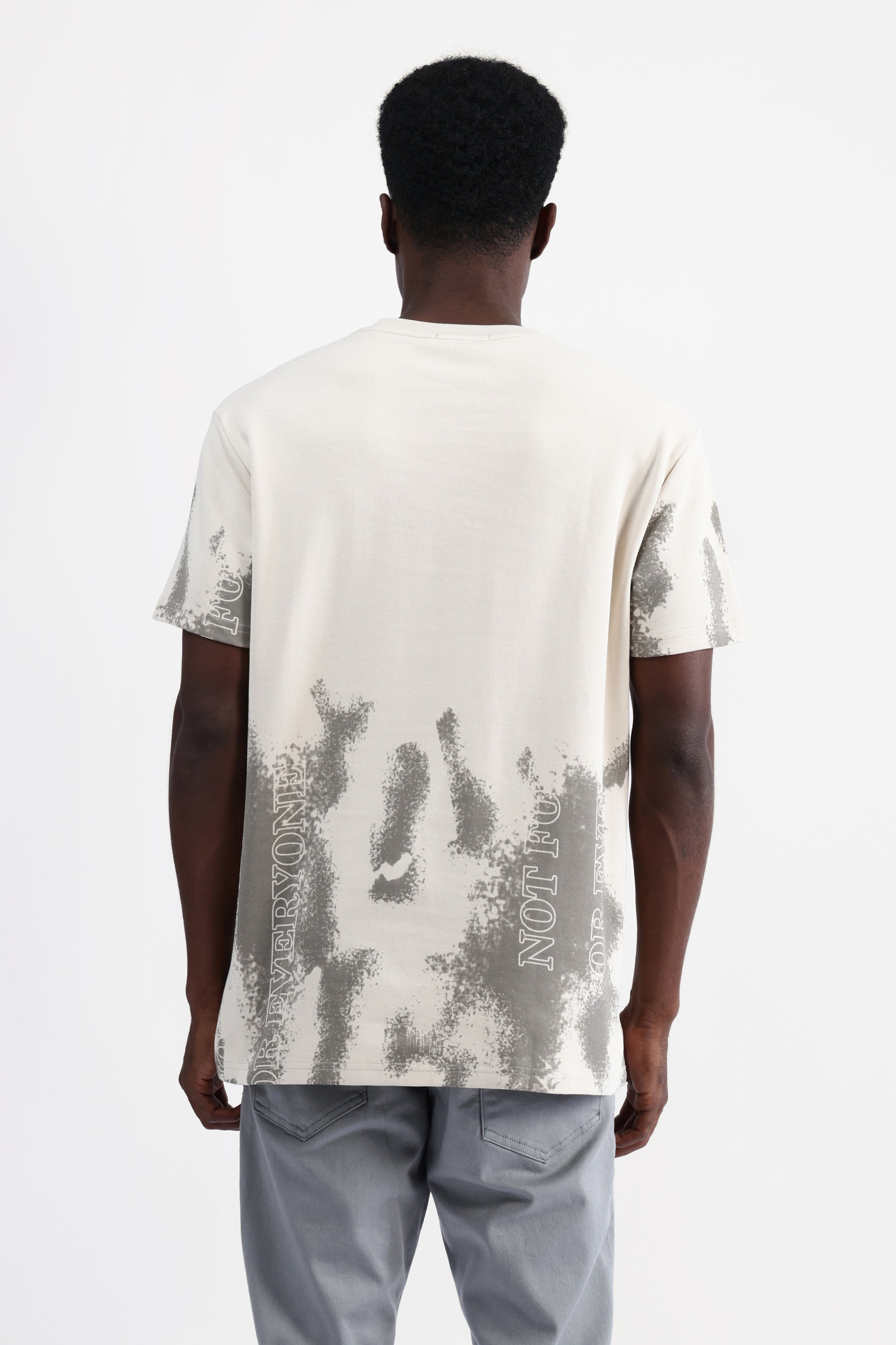 ABSTRACT PRINT OVERSIZED T-SHIRT
