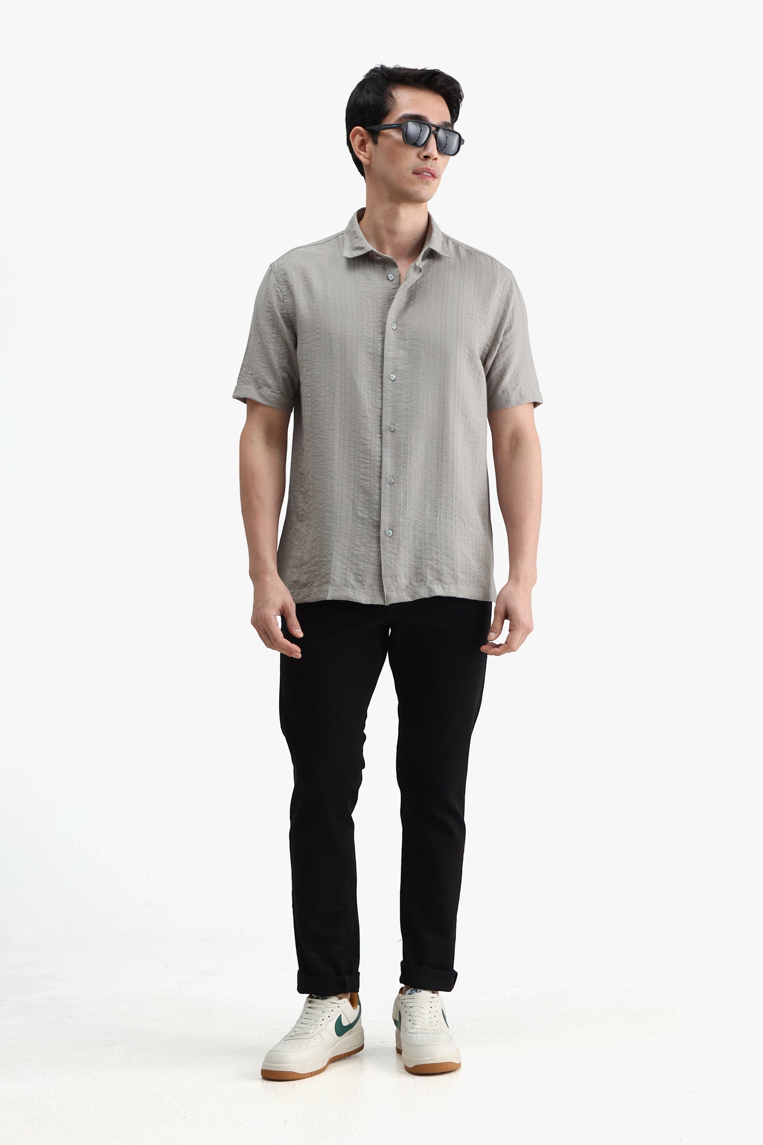Viscose Blend Solid Shirt