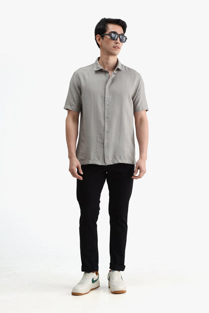Viscose Blend Solid Shirt