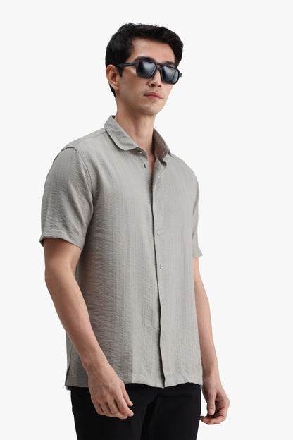 Viscose Blend Solid Shirt