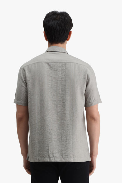 Viscose Blend Solid Shirt