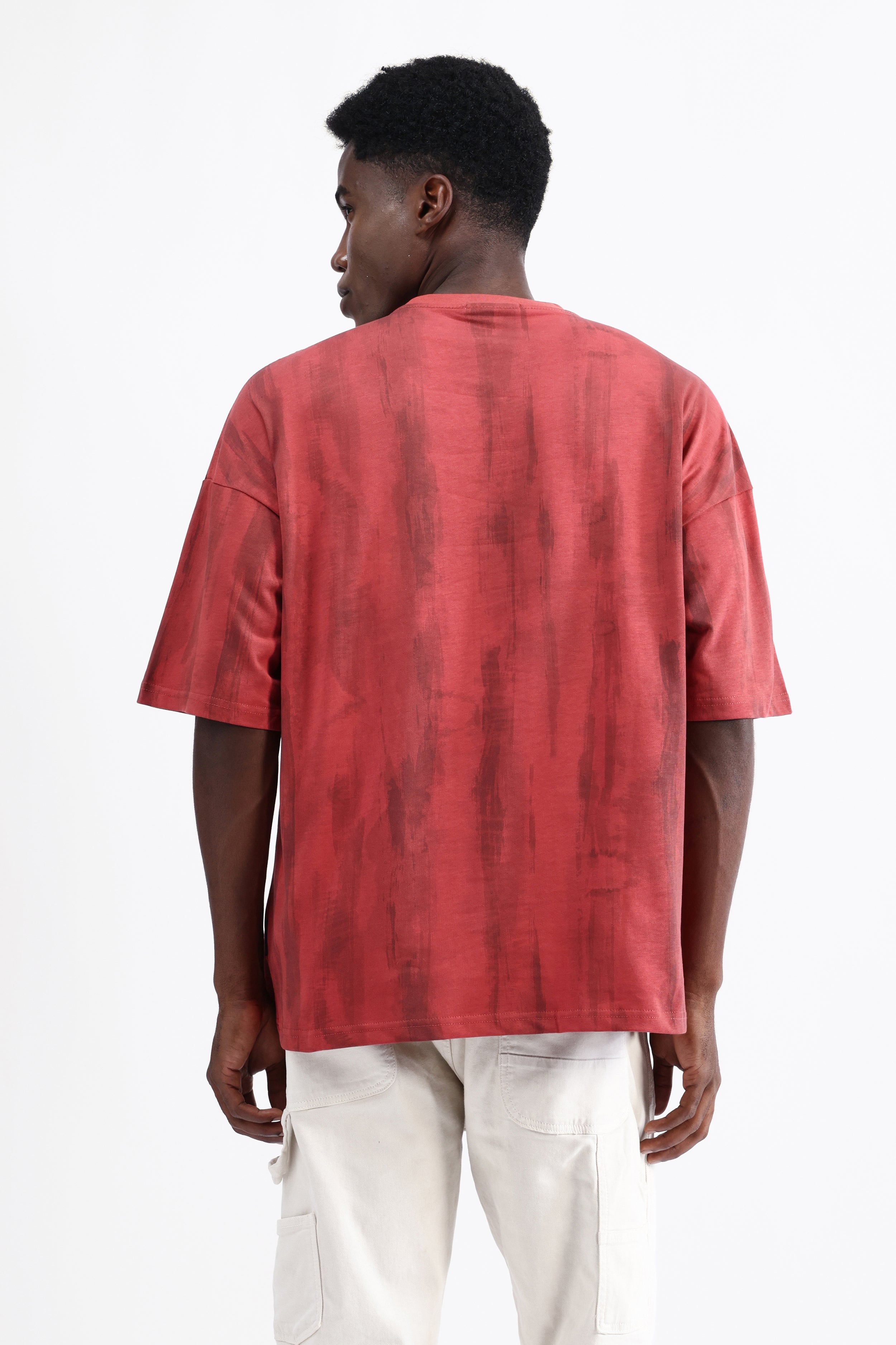 ABSTRACT PRINT OVERSIZED T-SHIRT