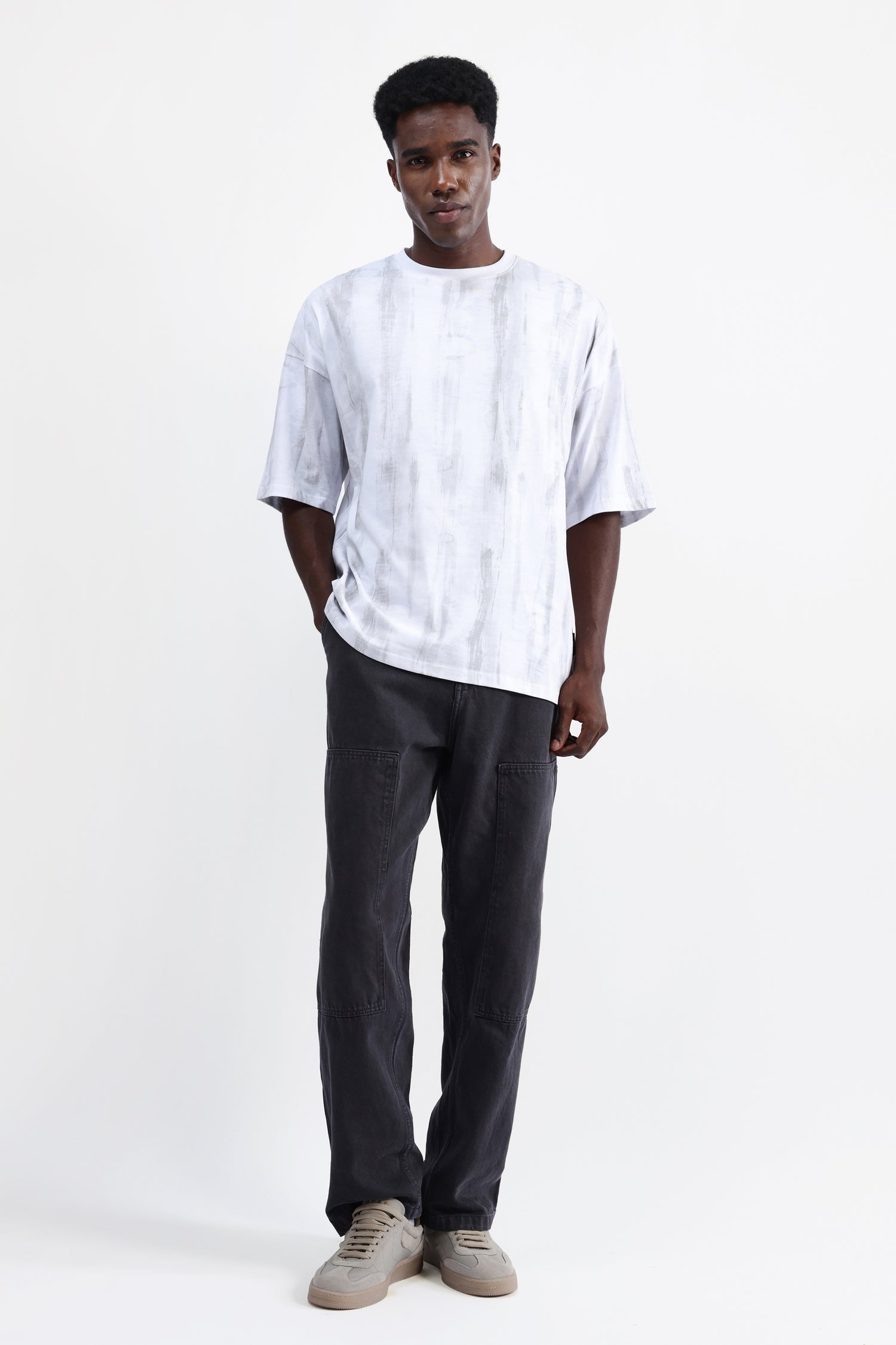 ABSTRACT PRINT OVERSIZED T-SHIRT