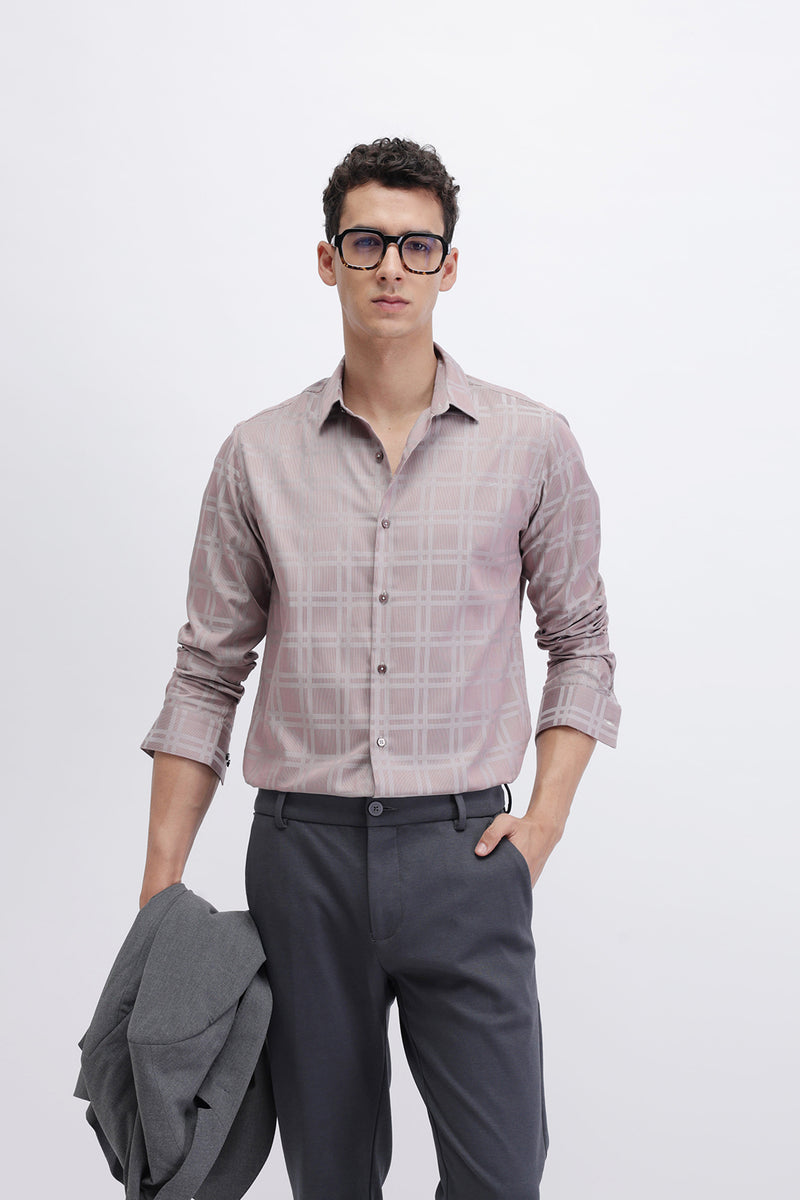 SLIM FIT CHECKED SHIRT