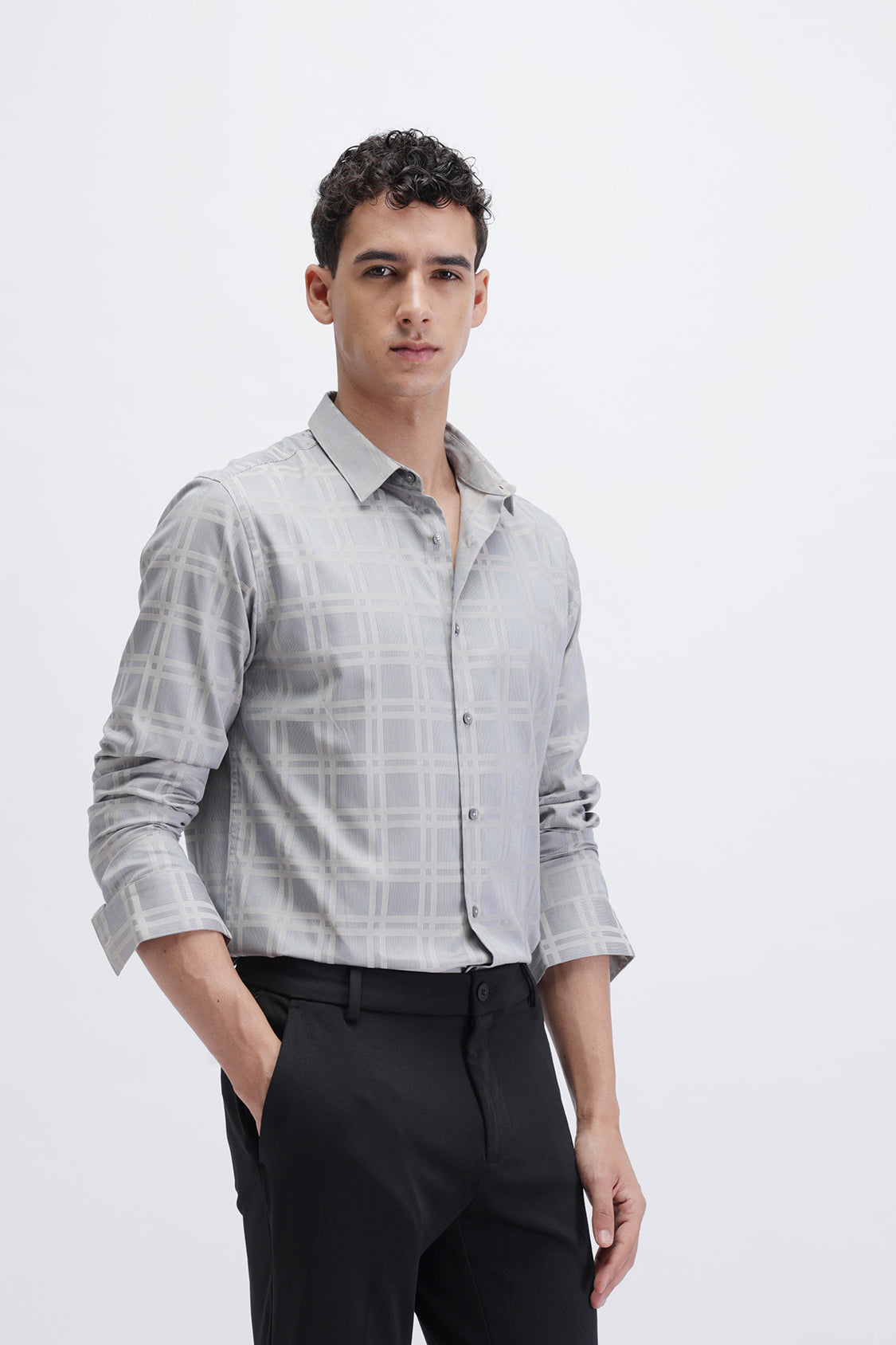 SLIM FIT CHECKED SHIRT