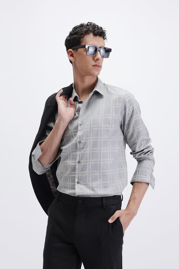 SLIM FIT CHECKED SHIRT