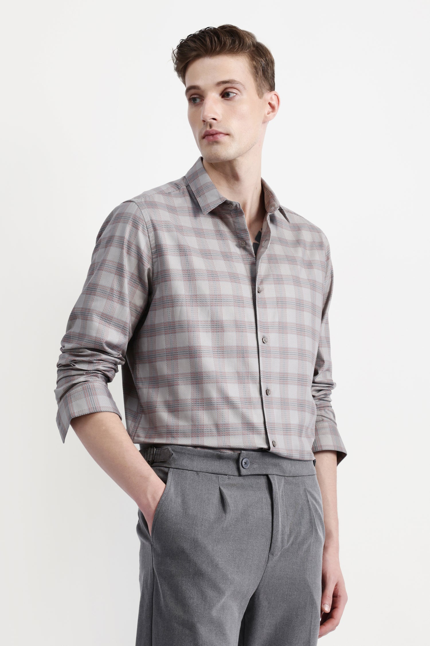 FULL SLEEVES CHECKED SHIRT