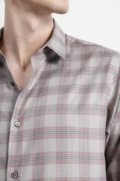 FULL SLEEVES CHECKED SHIRT