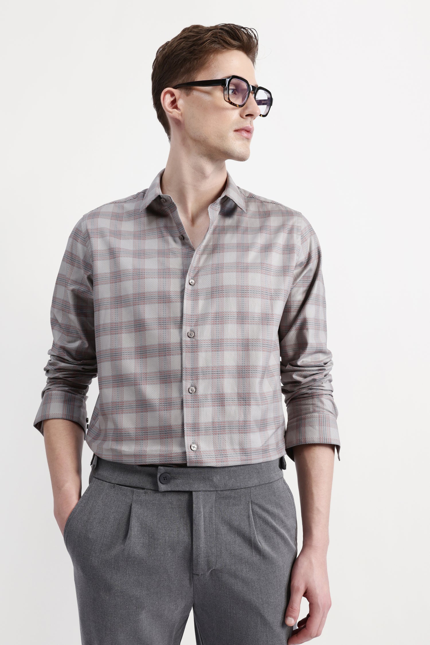 FULL SLEEVES CHECKED SHIRT