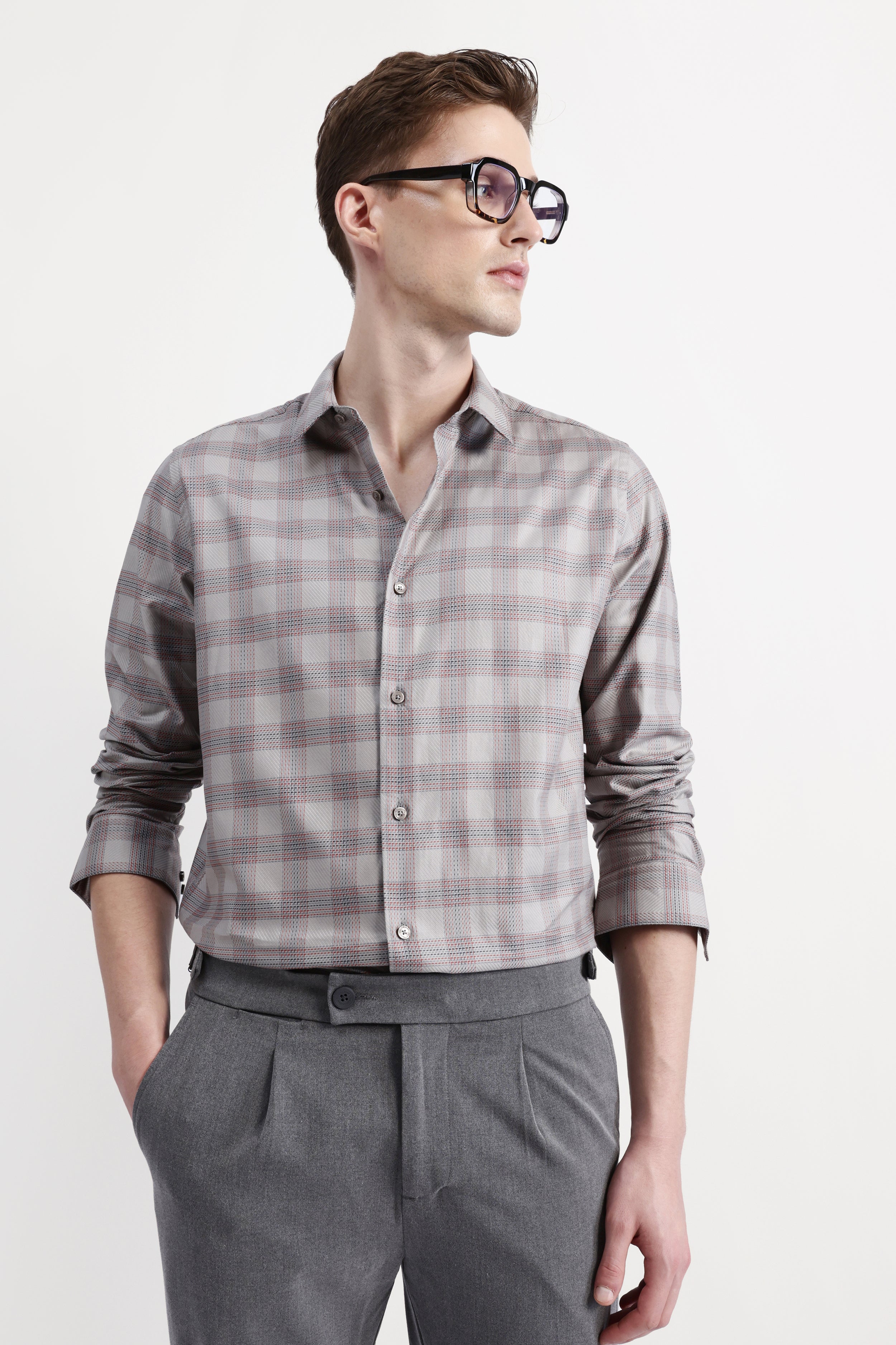 FULL SLEEVES CHECKED SHIRT