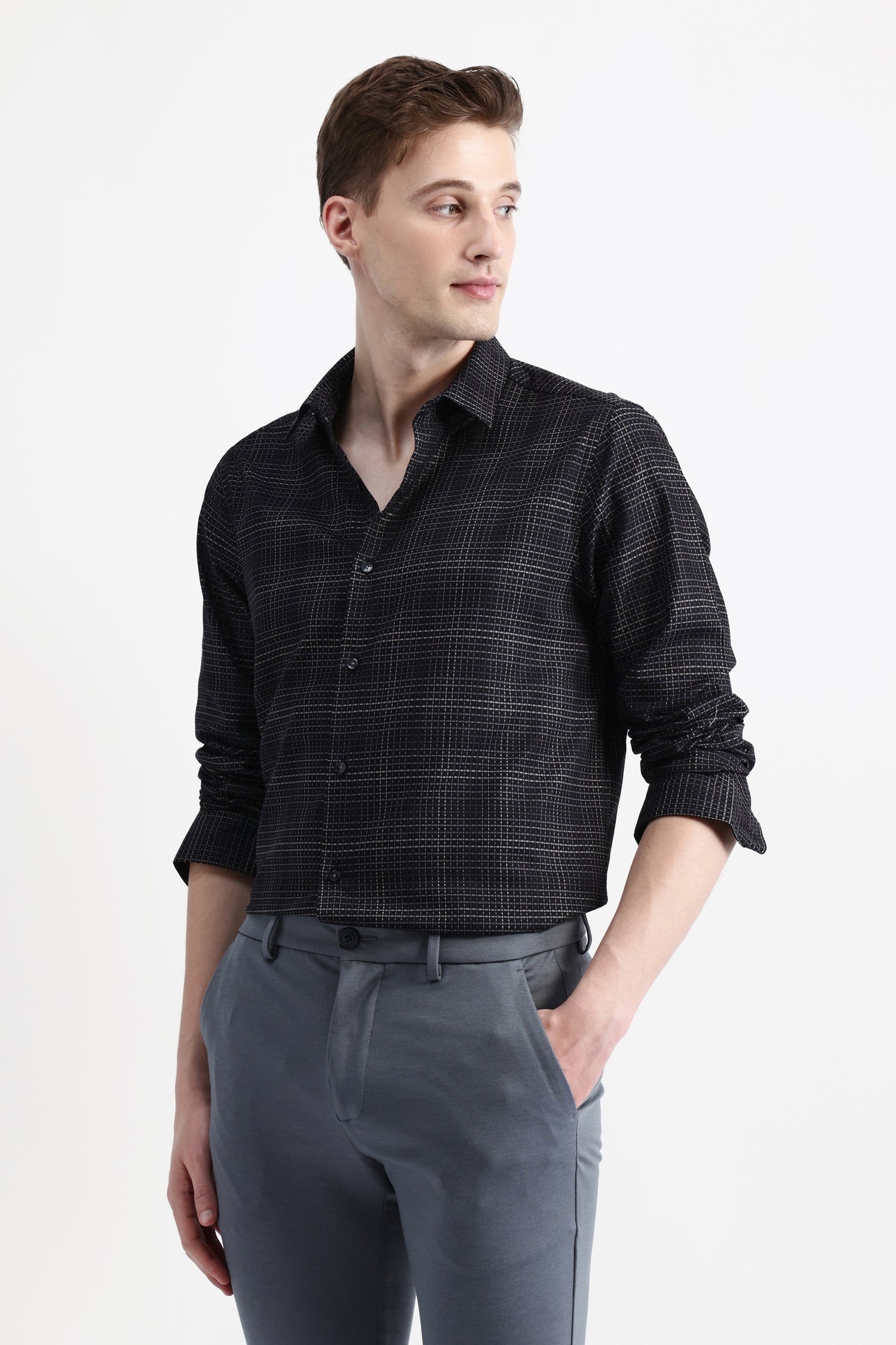FULL SLEEVES CHECKED SHIRT