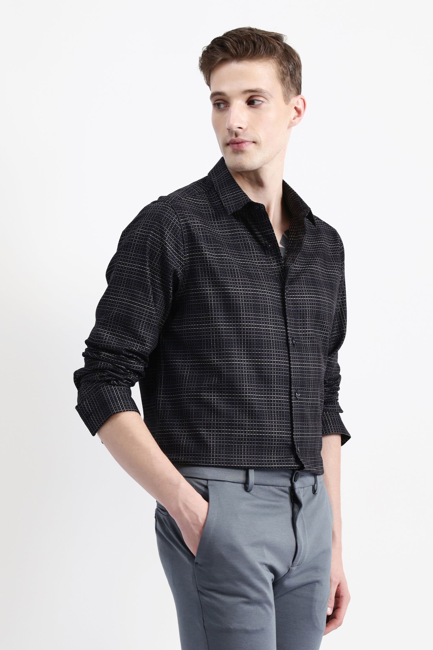 FULL SLEEVES CHECKED SHIRT
