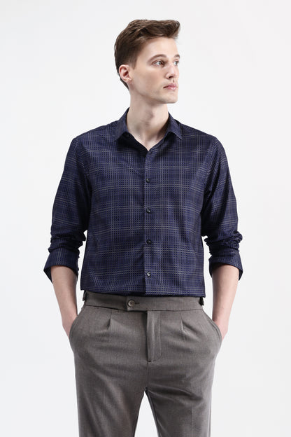 FULL SLEEVES CHECKED SHIRT
