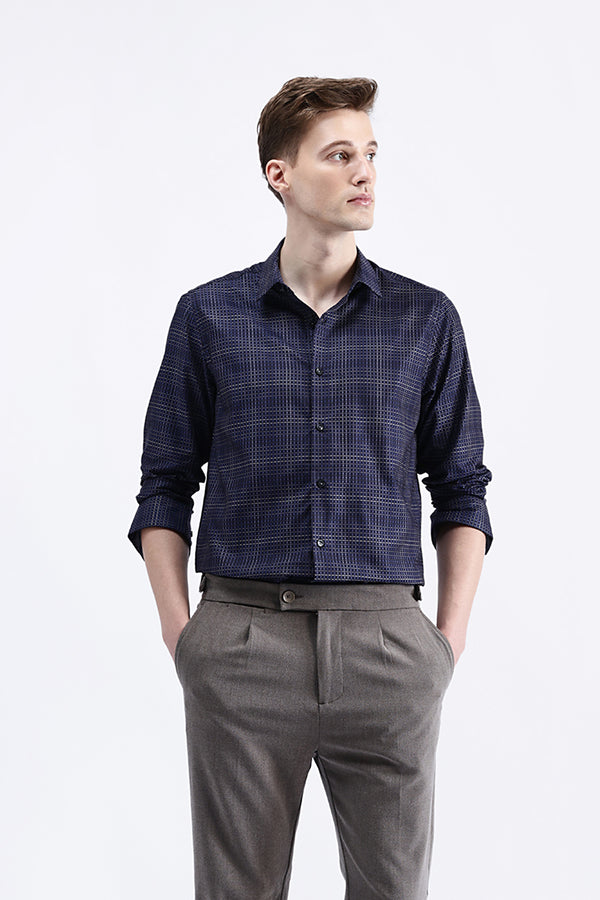 FULL SLEEVES CHECKED SHIRT