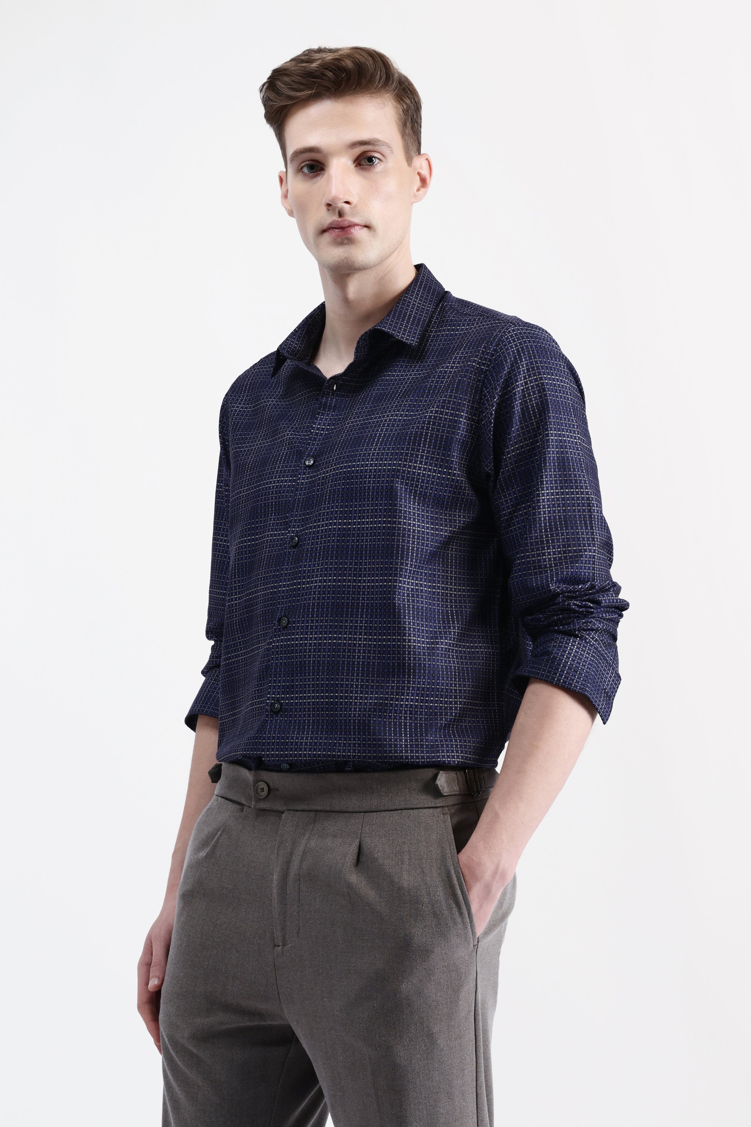 FULL SLEEVES CHECKED SHIRT