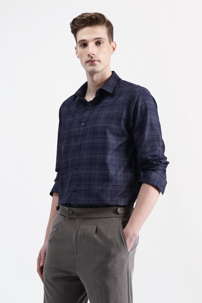 FULL SLEEVES CHECKED SHIRT