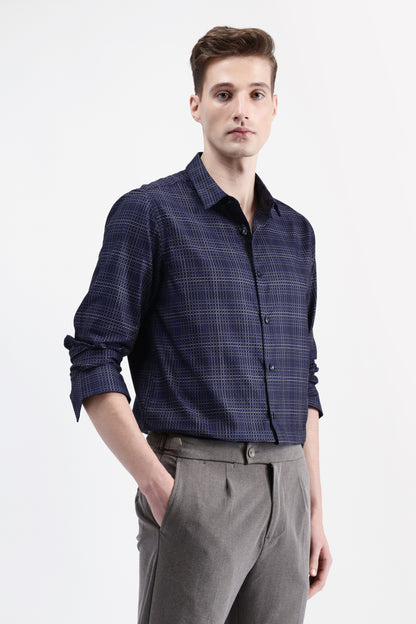 FULL SLEEVES CHECKED SHIRT