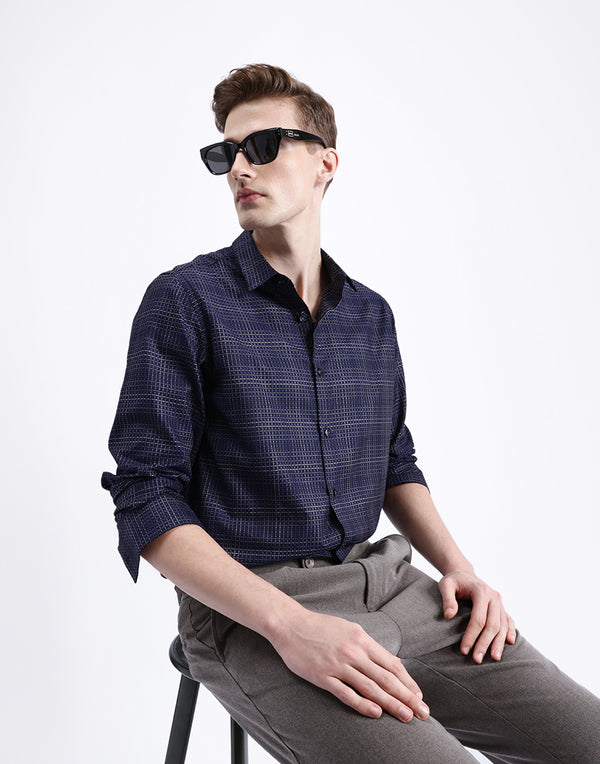 FULL SLEEVES CHECKED SHIRT