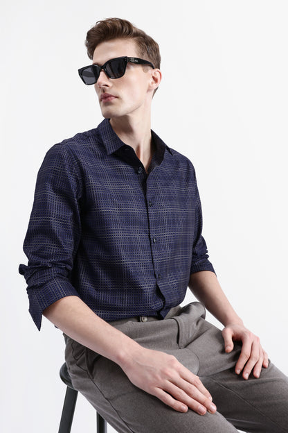 FULL SLEEVES CHECKED SHIRT