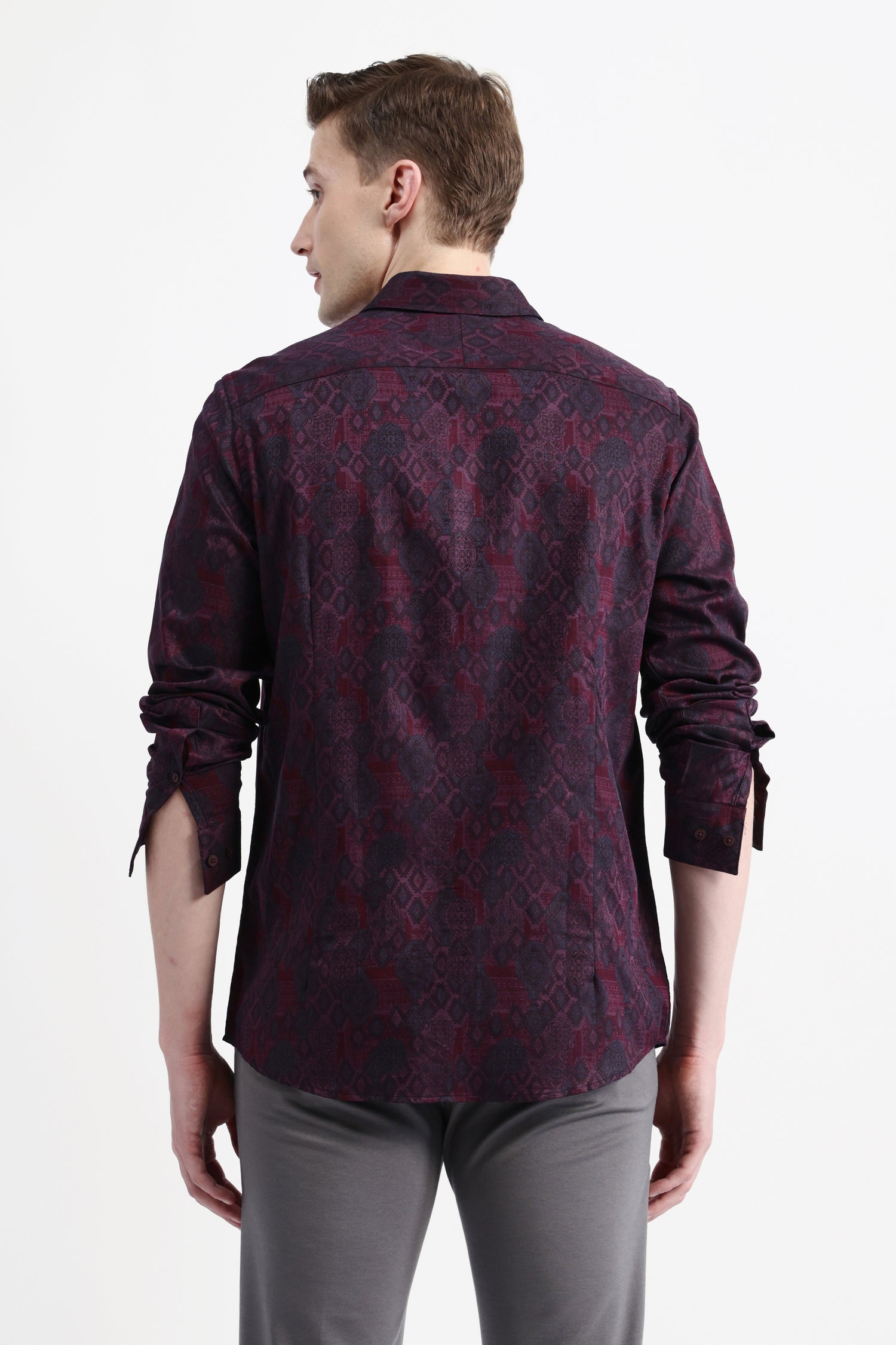 FULL SLEEVES JACQUARD SHIRT