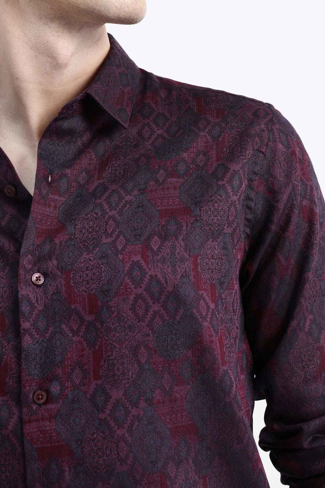 FULL SLEEVES JACQUARD SHIRT