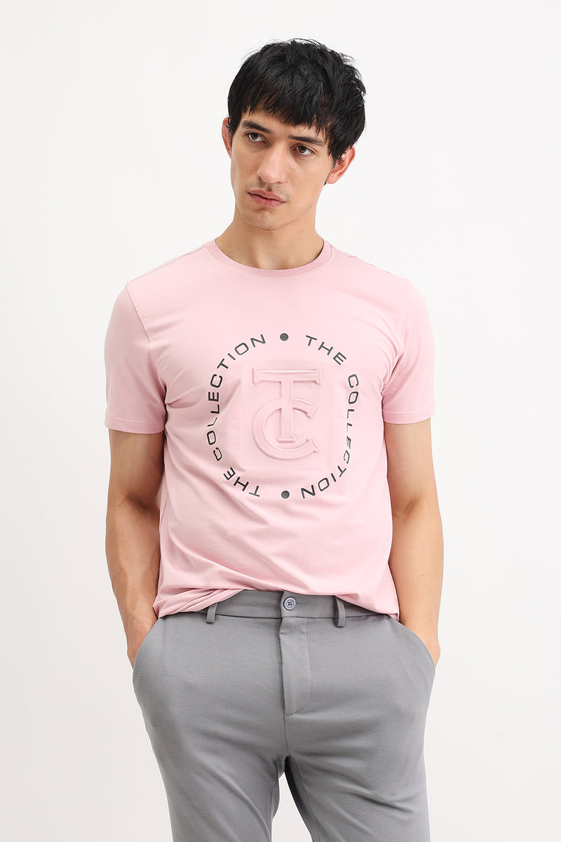 EMBOSSED PRINTED T-SHIRT