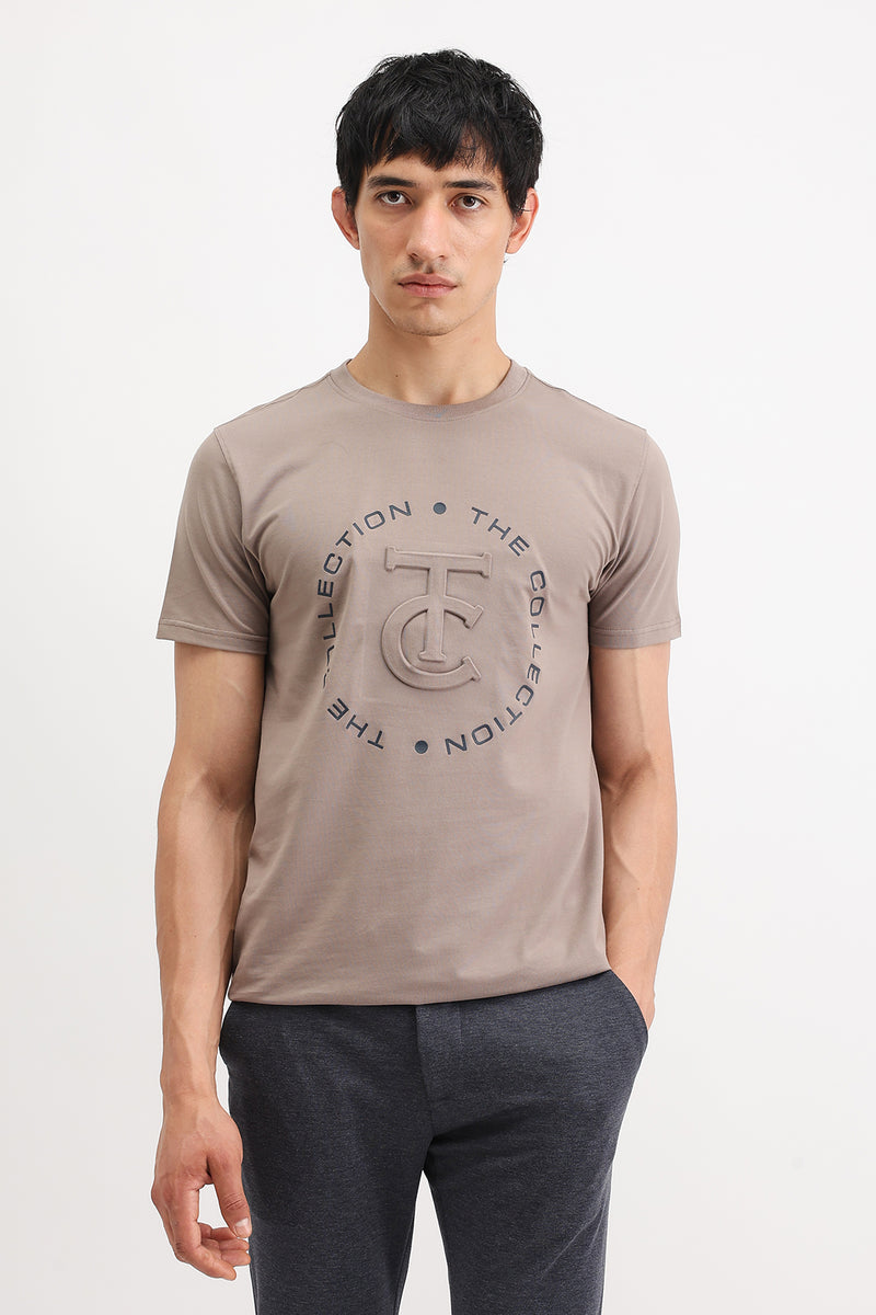 EMBOSSED PRINTED T-SHIRT