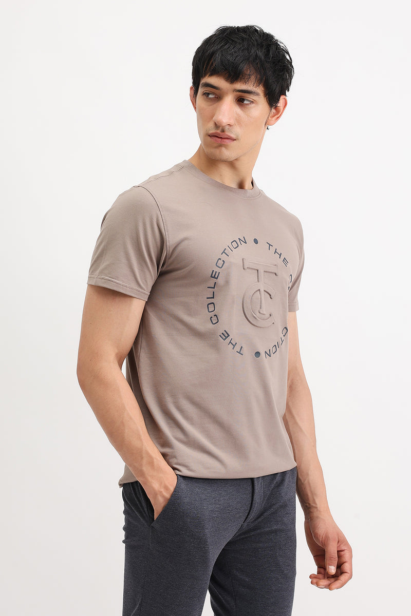 EMBOSSED PRINTED T-SHIRT