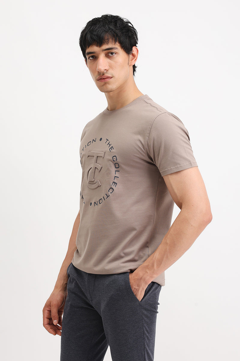 EMBOSSED PRINTED T-SHIRT