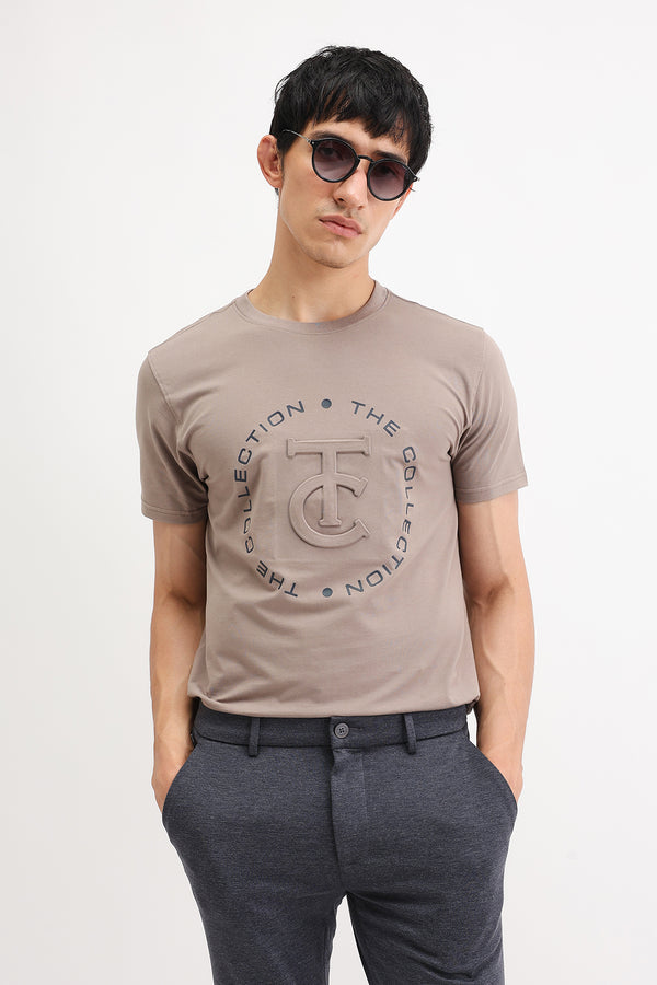 EMBOSSED PRINTED T-SHIRT