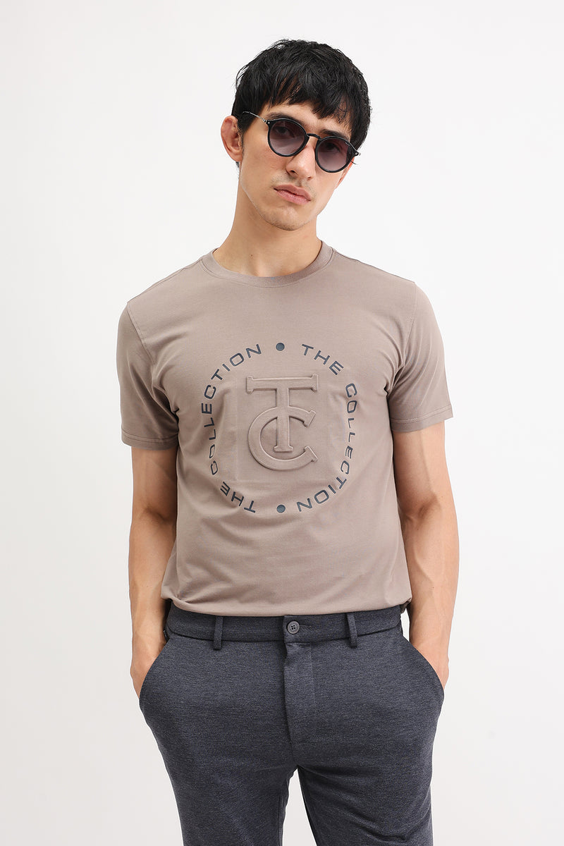 EMBOSSED PRINTED T-SHIRT