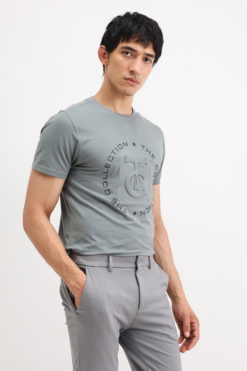 EMBOSSED PRINTED T-SHIRT