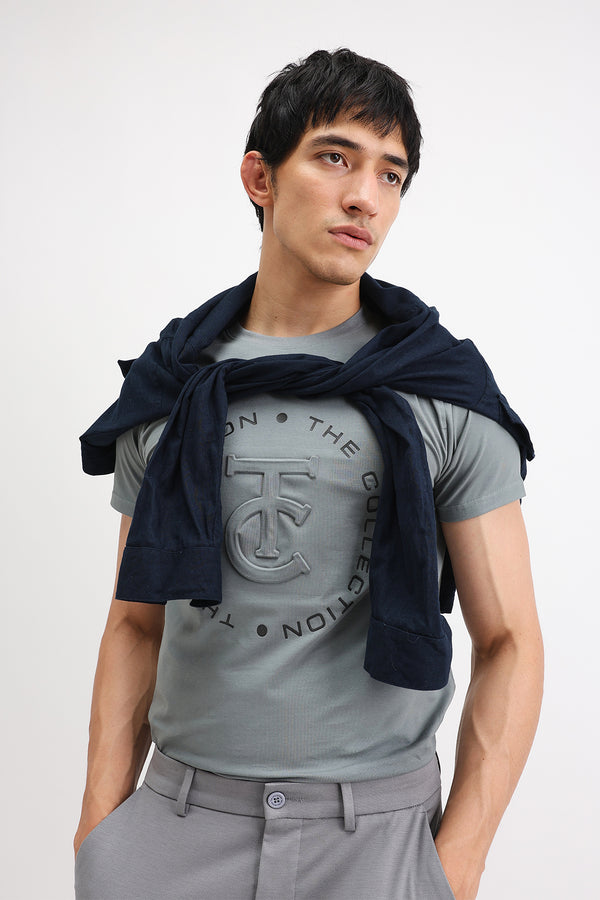 EMBOSSED PRINTED T-SHIRT