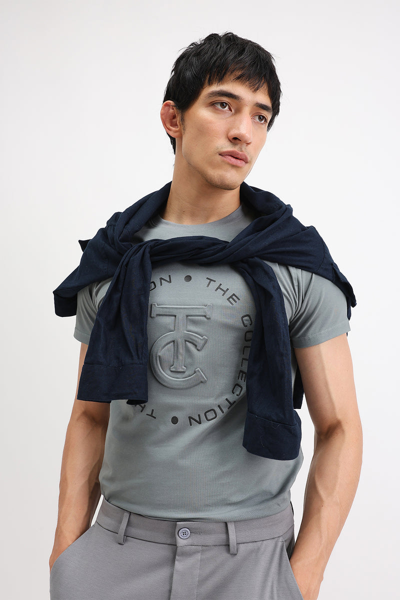 EMBOSSED PRINTED T-SHIRT