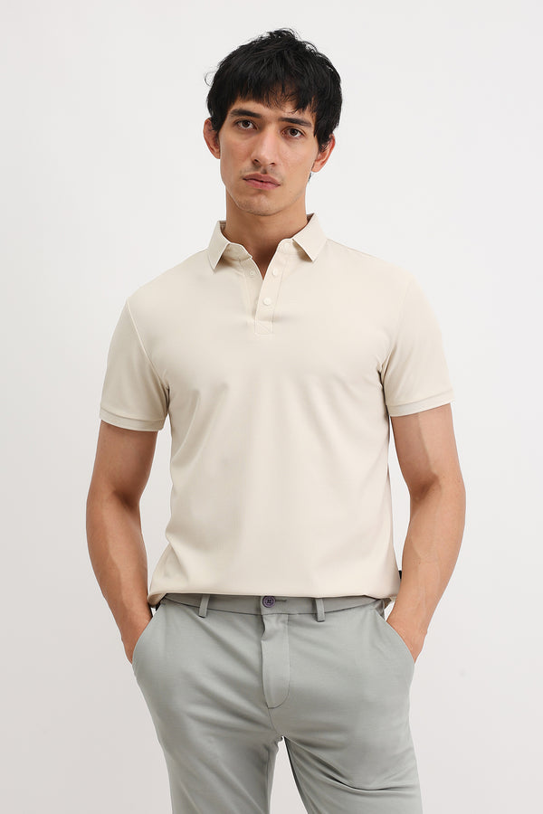 PLAIN POLO T-SHIRT