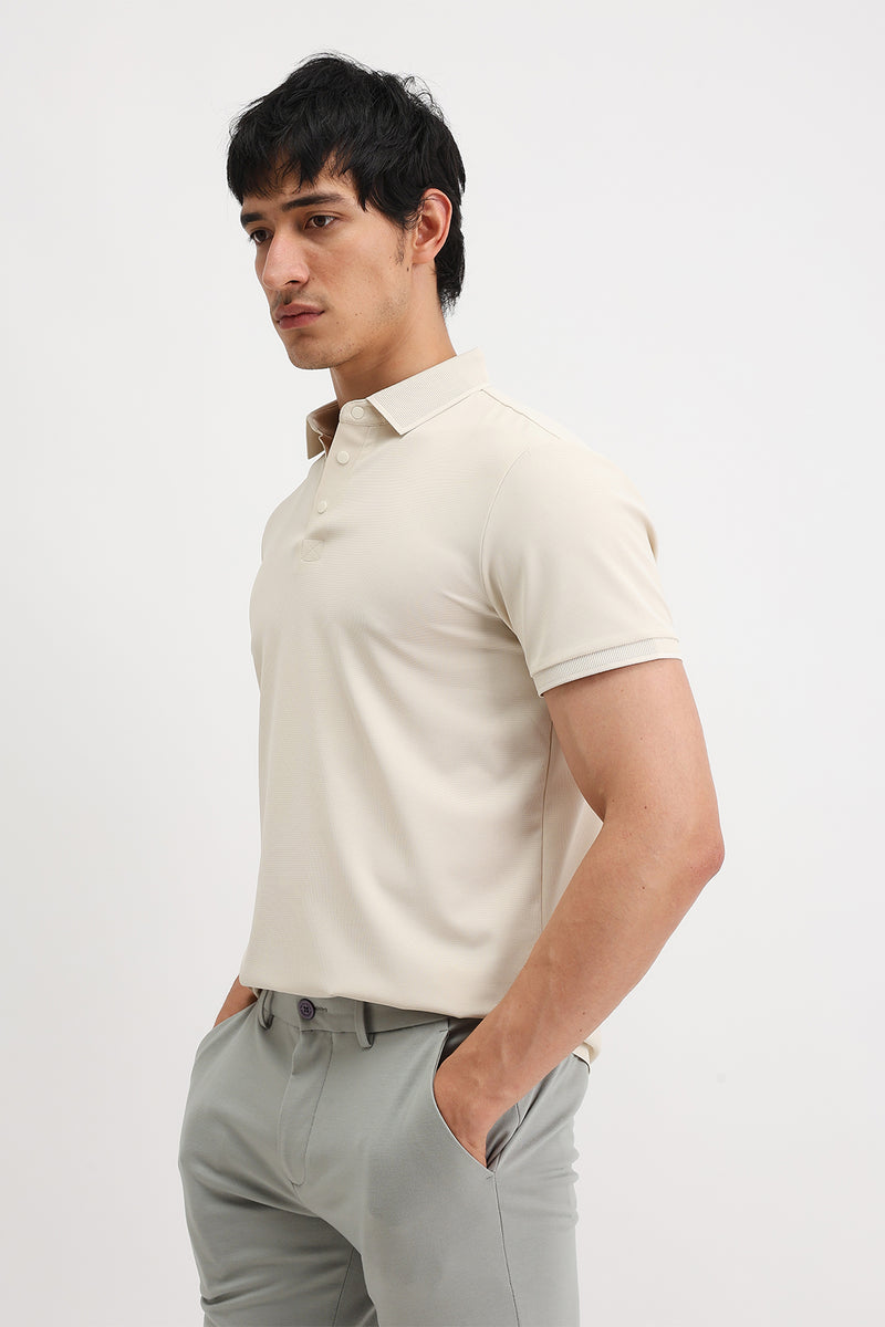 PLAIN POLO T-SHIRT