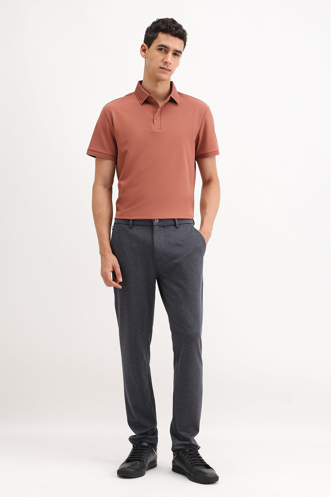 PLAIN POLO T-SHIRT