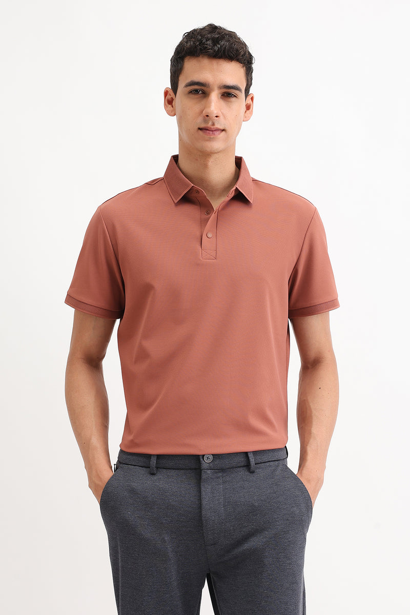PLAIN POLO T-SHIRT