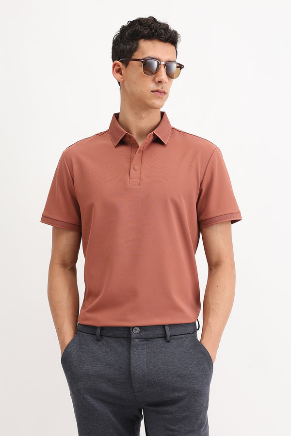 PLAIN POLO T-SHIRT